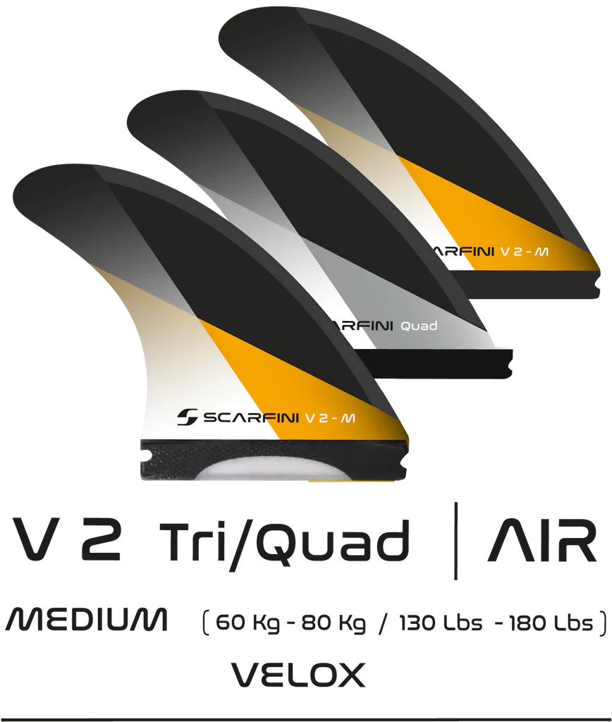 Scarfini V2 Velox Quad Fin Set Single Tab (Futures) -M