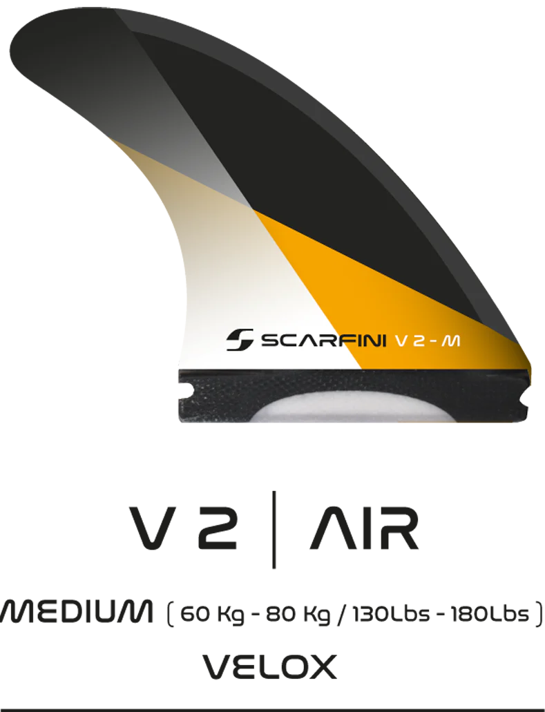 V-2 Air Velox Thruster Fin Set Single Tab (M)