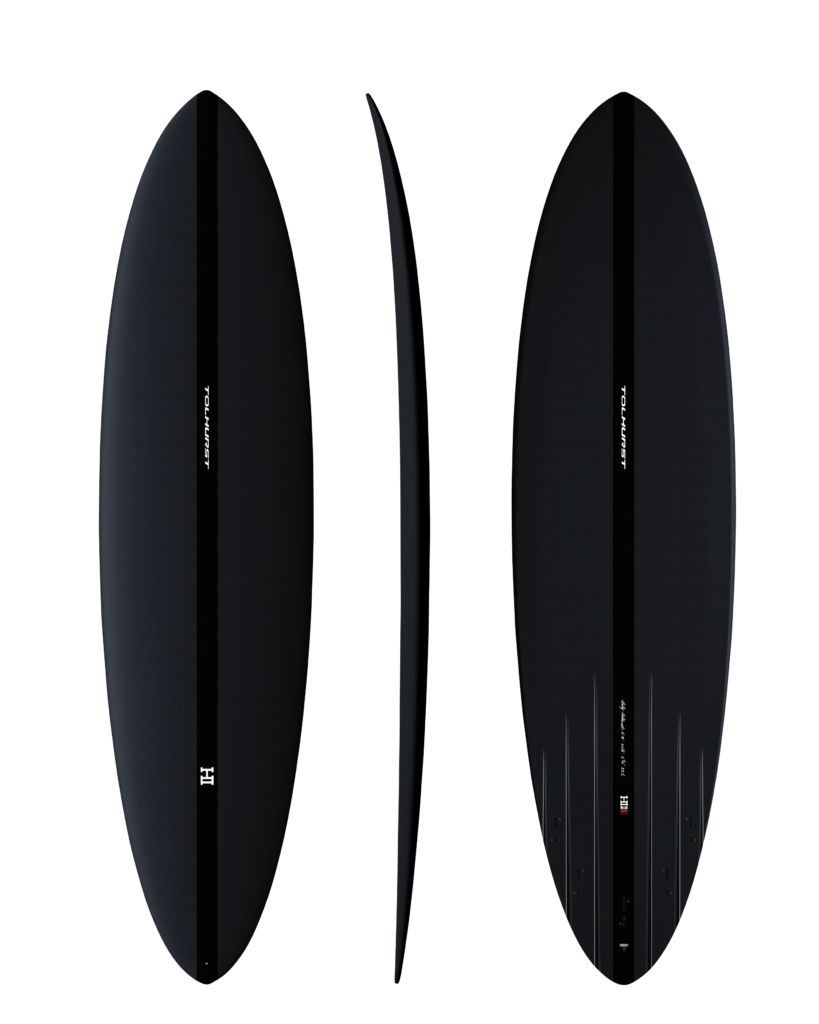 Mid6 (7'6" x 21” x 2 3/4” - 47.9L - 5 FCSII - FULL CARBON - #2501746)