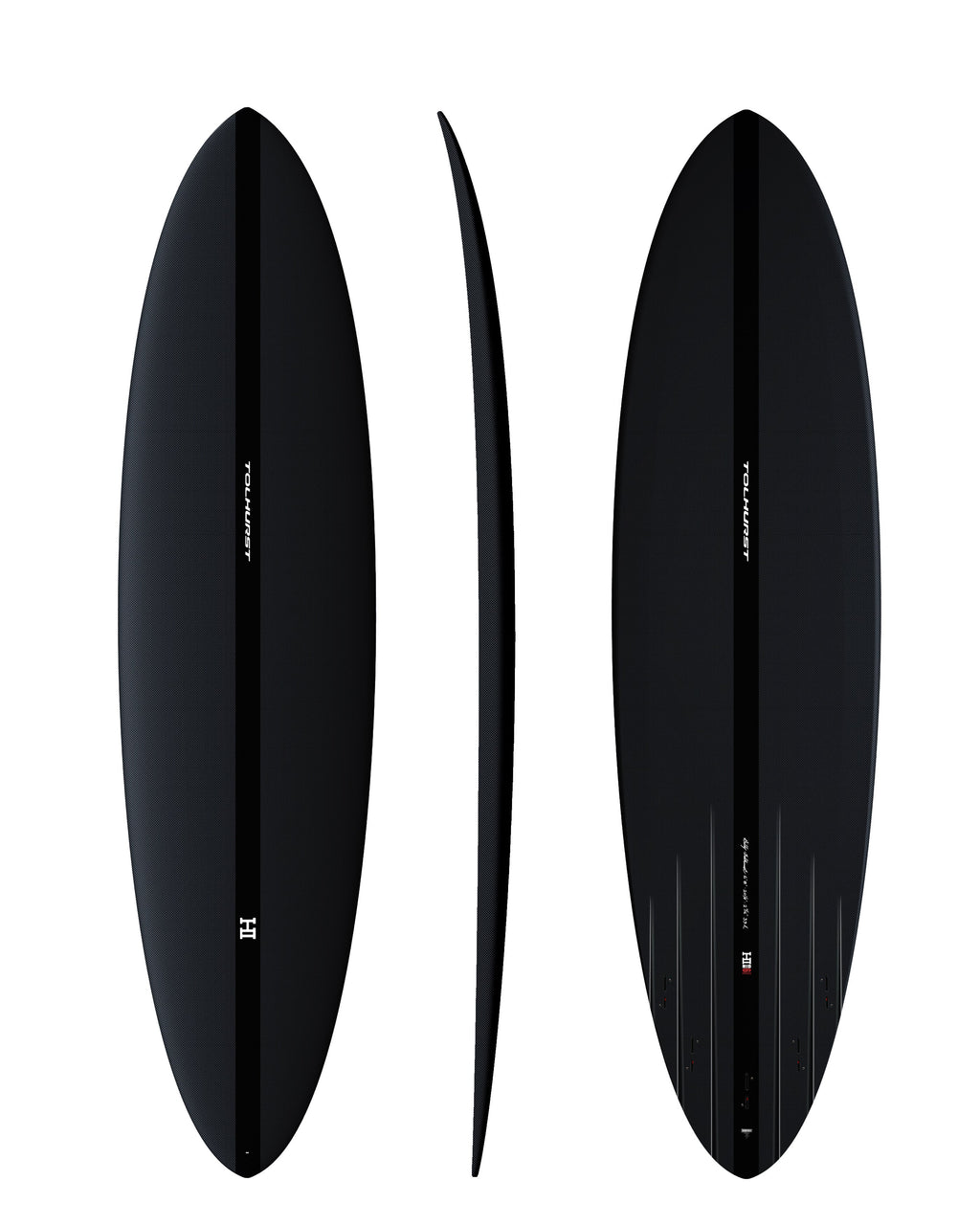 Mid 6 mini (6'8" x 20 1/4” x 2 11/16” - 39L - 5 FCSII - FULL CARBON - #2501741)
