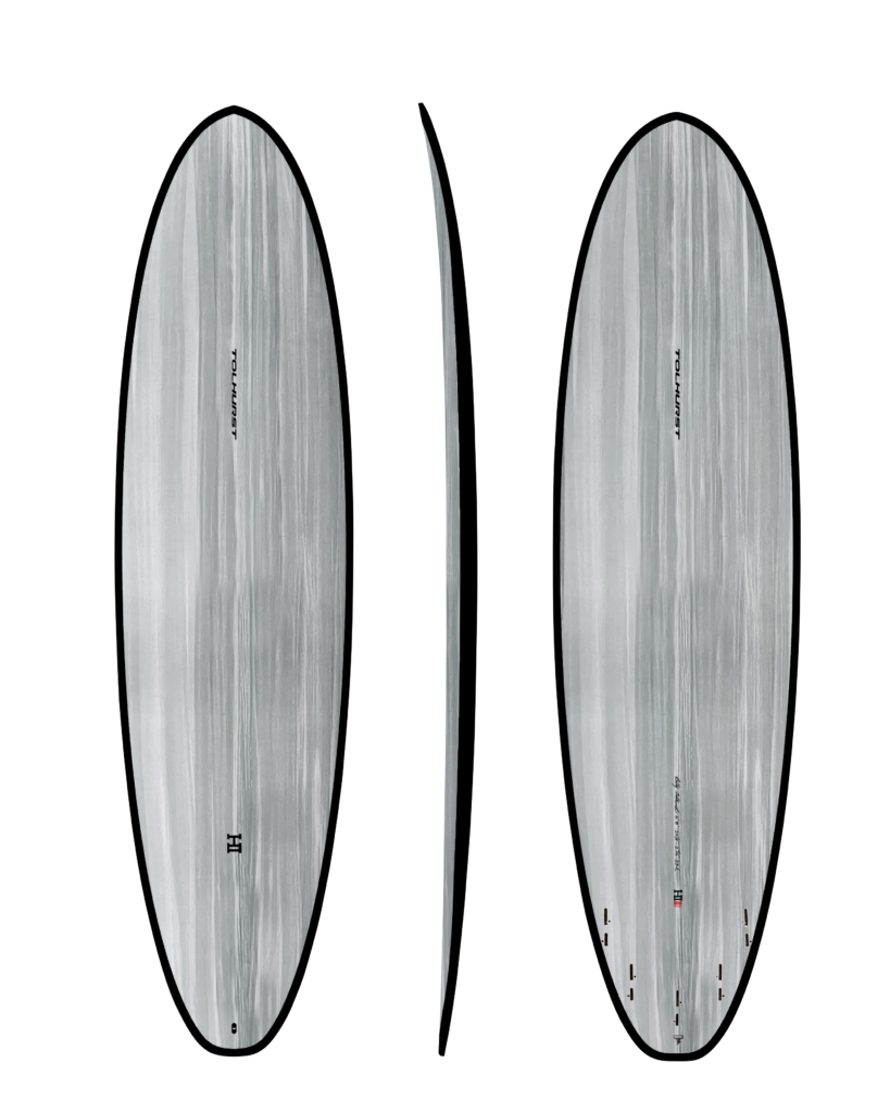 Moe (7'4" x 22 1/2" x 2 7/8” - 52.9L - 5 FCSII - GRAY/CARBON - #2501750)